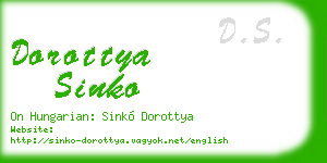 dorottya sinko business card