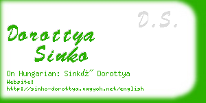 dorottya sinko business card